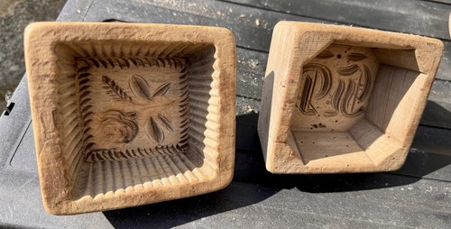 Antike holz butterformen - antike, holz-butterformen